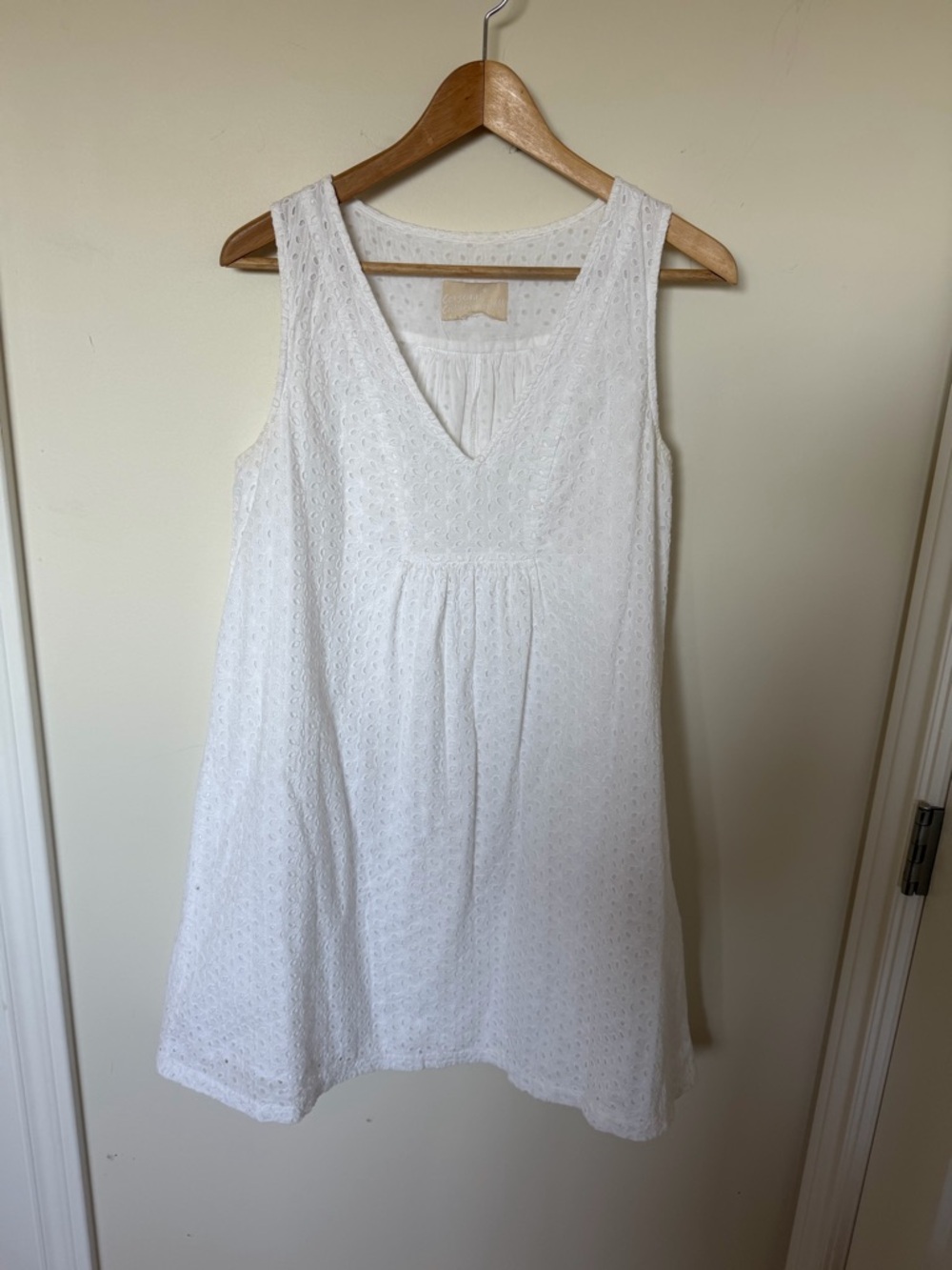 H&M Conscious Collection White Eyelet Dress 100% Organic Cotton
